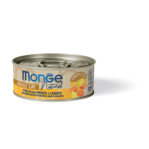 Monge Delicate Pollo con Patate e Carote 80g - Umido Gatto Monge Delicate Pollo con Patate e Carote 80g - Umido Gatto